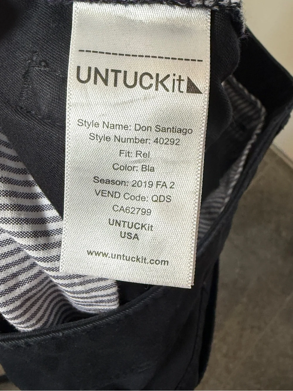 UNTUCKit Men's Black Straight Jeans 30x30